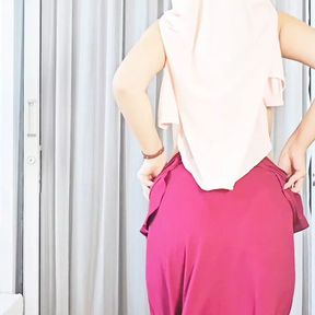 Stunning Hijab Try-On: Modern Dresses with a Twist.