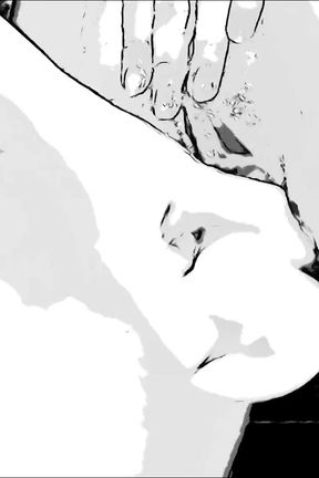 Cartoon  girl with dildo in shower...