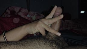 Stepsister shook Stepbrother&amp;#039;s big salmon with her hand Hindi StepMOM