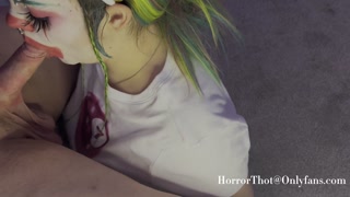 Sad Tattooed Clown Girl needs a big Cock to Cheer her up! 🤡