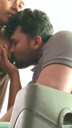 Stepsister &amp; Stepsister slowly slowly kiss lips and Stepbrother first time suking Stepbrother boobs - bhabhi boobs&hellip;   Clip 1