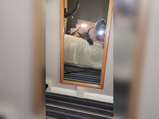 Groaning behind the scenes twerking on a large ebony dong