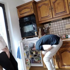 Gorgeous Busty Spanish Blonde MILF Tania Villalobos Gets Fucked in the Kitchen