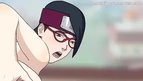 Sarada Rides Naruto's Dick in Steamy Anime Hentai Sex Scene