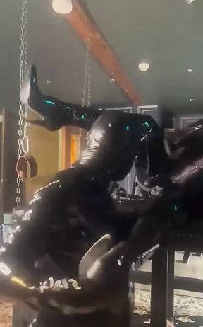 Gasmask Dungeon Wanking and Worship with U37722496