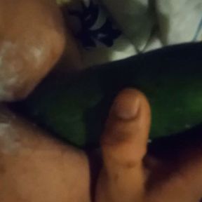 Massive Cucumber in Ass