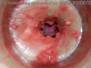 Camera Inside Deep Twat Captures Huge Ejaculation of Jizz 4k