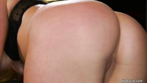 ”Natural big titted slave threesome screwed”