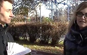 How far will this czech milf go for money: