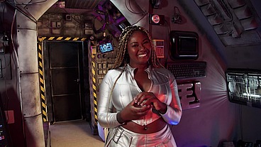 Space Babes ~ Cosmic Seduction in Zero Gravity ~ Ebony Xeinna Rose ~ Interracial Sex