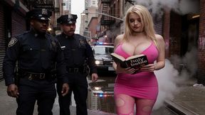this bimbo was just reading, but the cops fucked her anyway! (ai generated)