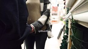 Public handjob with a twist