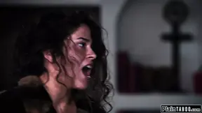 Female hobo impregnated with used condom and confronts guy