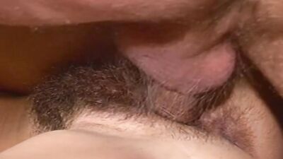 MOMSWITHBOYS - A Hairy Pussied Brunette MILF Fucked In The Couch