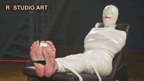 Astrid in a Sleek Microfoam Cocoon Part 3 - Bastinado on the Bench (UHD 4K MP4)