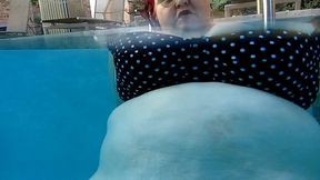 Watch BBW Nurse Vicki Exercise in Pool with Underwater Camera See My