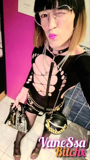 👻SNAptaChatte [&sup2;⁵mar&sup2;⁵] Robe Resille Bas Nylon Sissie