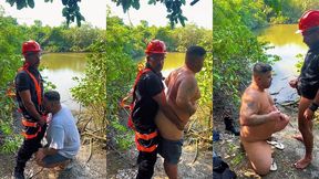 operario do metro saiu do trampo pra aliviar no cu do gordinho