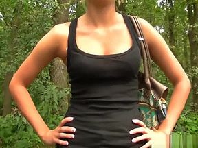 Picking up a horny and sweaty girl from jogging