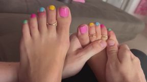 10 Minute Foot Massage For Goddess POV Small Feet My Slave Boy Massages My Feet Worship Foot Worship Nali Marie