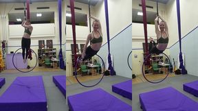 and  superwoman  on the aerial hoop from that time faeriewillow came to class with me :)