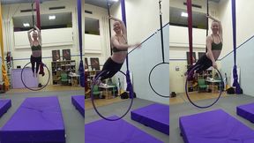 and  superwoman  on the aerial hoop from that time faeriewillow came to class with me :)