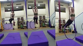 and  superwoman  on the aerial hoop from that time faeriewillow came to class with me :)