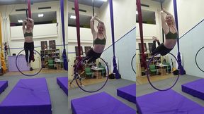 and  superwoman  on the aerial hoop from that time faeriewillow came to class with me :)