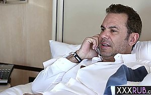 Perfect babe Sabrina Banks pleased big cock friend after passion massage