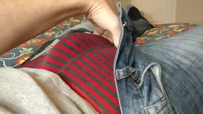 Verbal Stepdad destroys stepson with uncut big dick to gushing cumshot