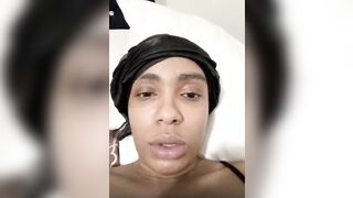 African 18 Yo Strokes Bushy Cunt on Periscope