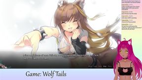 Cute VTuber LewdNeko Engages in Yuri Anime Action During Livestream Gaming Session