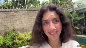 I Called Repairman with My Pussy and Walked Down the Street with His Cum on My Face Cumwalk