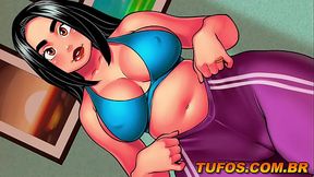 Ex-modelo gostosa com 125 cent&iacute_metros de bunda... Apresentando Giselle - Donas de Casa Voluptuosas EP3