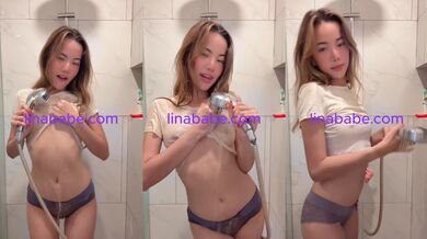 POV tight pussy grips while tiny Thai teen soapy shower tease shows how to get fucked raw