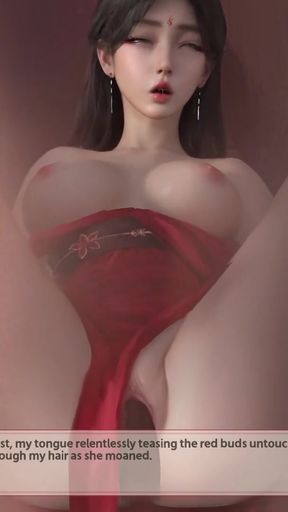 Spectacular moment from &quot;Hentai Gameplay_One Night of Romance with my Waifu:  Chinese Teacher Misses Student&#039;s Cock and&quot;