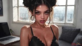 latina college slut takes my cock in the dorm room. [ai]