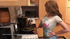 Awam - a Wife and a Stepmother - Sophia Invites Three Movers Into Her House While Half Naked - Part 2
