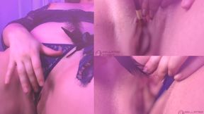 Close up Pussy Edging Feather Tickling to Orgasm With Paint Brush Part Two