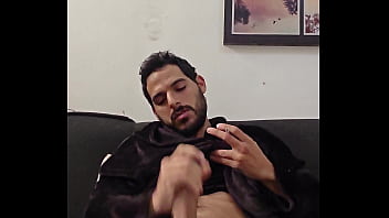 Home alone solo dirty talk winter shirt cum hard