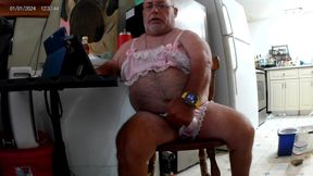 Mark Fletcher Wearing Bra N Panty Shooting Cum Everywhere.