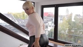 Busty MILF gets fucked in doggystyle and missionary