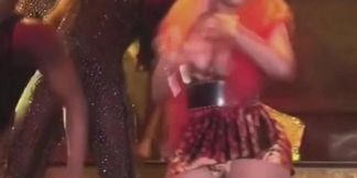 nicki minaj live celebrity tits flashing porn