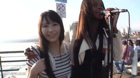 Japanese Teen Takes Big Black Cocks