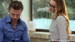 Petite Ivi Rein tears up hole after being used and dominated