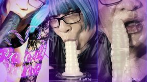 sissy slut kandi kane deepthroat slurp suck cock worship