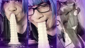 sissy slut kandi kane deepthroat slurp suck cock worship