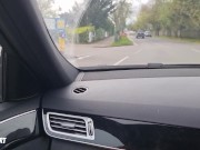 UBER Driver Pulled My Panties Down While Driving and Made Me Cum Finger Fucking My Pussy