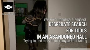 Femboy Dust Bondage: Desperate Search for Tools in an Abandoned Hall