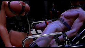 Citor3 Femdomination 2 3D VR game walkthrough 7: The Lecture  prostate milking, femdom, latex